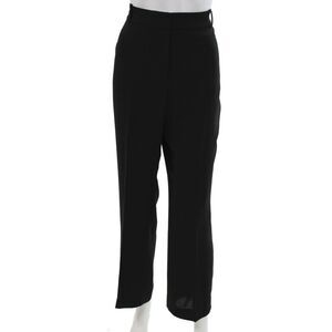 Hobbs Womens Dress Pants Black Polyester Solid Hook & Eye Size 12